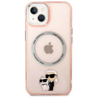 Karl Lagerfeld KLHMP14SHNKCIP iPhone 14 6.1" hardcase pink/pink Iconic Karl&Choupette Magsafe