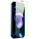 Baseus Full Screen Tempered Glass for iPhone 14 Pro with Anti Blue Light Filter and 0.3mm Speaker Cover + Mounting Frame