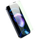 Baseus Full Screen Tempered Glass for iPhone 14 Pro with Anti Blue Light Filter and 0.3mm Speaker Cover + Mounting Frame