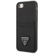 Guess GUHCI8PSATPK iPhone 7/8 SE 2020 / SE 2022 hardcase black/black hardcase Saffiano Triangle Logo Cardslot