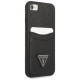 Guess GUHCI8PSATPK iPhone 7/8 SE 2020 / SE 2022 hardcase black/black hardcase Saffiano Triangle Logo Cardslot