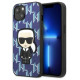 Karl Lagerfeld KLHCP13MPMNIKBL iPhone 13 6.1" hardcase blue/blue Monogram Ikonik Patch