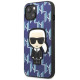 Karl Lagerfeld KLHCP13MPMNIKBL iPhone 13 6.1" hardcase blue/blue Monogram Ikonik Patch