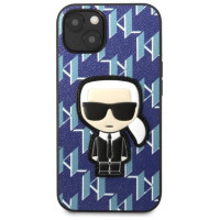 Karl Lagerfeld KLHCP13MPMNIKBL iPhone 13 6.1" hardcase blue/blue Monogram Ikonik Patch