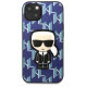 Karl Lagerfeld KLHCP13MPMNIKBL iPhone 13 6.1" hardcase blue/blue Monogram Ikonik Patch