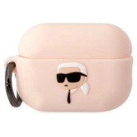 Karl Lagerfeld KLAP2RUNIKP AirPods Pro 2 cover pink/pink Silicone Karl Head 3D
