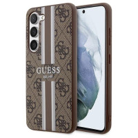 Guess GUHCS23SP4RPSW S23 S911 brown/brown hardcase 4G Printed Stripe