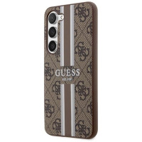 Guess GUHCS23SP4RPSW S23 S911 brown/brown hardcase 4G Printed Stripe