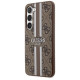 Guess GUHCS23SP4RPSW S23 S911 brown/brown hardcase 4G Printed Stripe