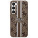 Guess GUHCS23SP4RPSW S23 S911 brown/brown hardcase 4G Printed Stripe