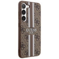 Guess GUHCS23SP4RPSW S23 S911 brown/brown hardcase 4G Printed Stripe