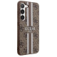 Guess GUHCS23SP4RPSW S23 S911 brown/brown hardcase 4G Printed Stripe