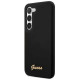 Guess GUHCS23SSLSMK S23 S911 black/black hardcase Silicone Vintage Gold Logo