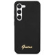 Guess GUHCS23SSLSMK S23 S911 black/black hardcase Silicone Vintage Gold Logo