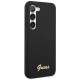 Guess GUHCS23SSLSMK S23 S911 black/black hardcase Silicone Vintage Gold Logo