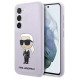 Karl Lagerfeld KLHCS23MSNIKBCU S23+ S916 hardcase purple/purple Silicone Ikonik