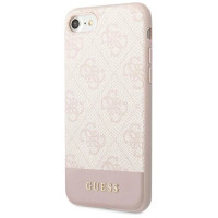 Guess GUHCI8G4GLPI iPhone 7/8/SE 2020/ 2022 pink/pink hard case 4G Stripe Collection