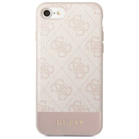 Guess GUHCI8G4GLPI iPhone 7/8/SE 2020/ 2022 pink/pink hard case 4G Stripe Collection