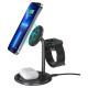 Choetech T585-F 3in1 Magnetic wireless charger station for iPhone 12/13/14 series,AirPods Pro and iwatch charger Black