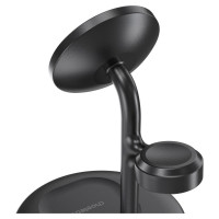 Choetech T585-F 3in1 Magnetic wireless charger station for iPhone 12/13/14 series,AirPods Pro and iwatch charger Black
