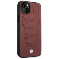 BMW Case BMW BMHCP14S22RPSR iPhone 14 6.1" burgundy/burgundy Leather Seats Pattern