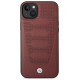 BMW Case BMW BMHCP14S22RPSR iPhone 14 6.1" burgundy/burgundy Leather Seats Pattern