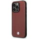 BMW Case BMW BMHMP14L22RFGR iPhone 14 Pro 6.1" Burgundy/burgundy Leather Diamond Pattern MagSafe