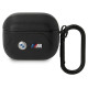 BMW BMA322PVTK AirPods 3 gen cover black/black Leather Curved Line