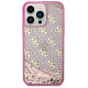 Guess GUHCP14XLC4PSGP iPhone 14 Pro Max 6.7" pink/pink hardcase Liquid Glitter 4G Transculent