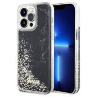Guess GUHCP14XLCSGSGK iPhone 14 Pro Max 6.7" black/black hardcase Liquid Glitter Marble