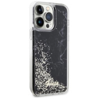 Guess GUHCP14XLCSGSGK iPhone 14 Pro Max 6.7" black/black hardcase Liquid Glitter Marble