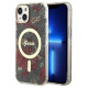 Guess Flower MagSafe case for iPhone 14 - green