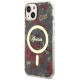 Guess Flower MagSafe case for iPhone 14 - green