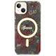 Guess Flower MagSafe case for iPhone 14 - green