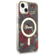 Guess Flower MagSafe case for iPhone 14 - green