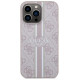 Guess GUHMP13LP4RPSP iPhone 13 Pro / 13 6.1" pink/pink hardcase 4G Printed Stripes MagSafe