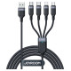 Joyroom Multi-Use Series S-A18 4in1 USB-A - USB-C / USB-C / Lightning / micro USB cable 1.2m - black