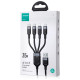 Joyroom Multi-Use Series S-A18 4in1 USB-A - USB-C / USB-C / Lightning / micro USB cable 1.2m - black
