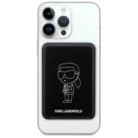 Karl Lagerfeld Inductive power bank KLPBMKIOTTGK 5W 3000mAh black/black Ikonik MagSafe