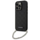 Karl Lagerfeld KLHCP14LSACKLHPK iPhone 14 Pro 6.1" black/black hardcase Saffiano Monogram Chain