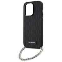 Karl Lagerfeld KLHCP14LSACKLHPK iPhone 14 Pro 6.1" black/black hardcase Saffiano Monogram Chain