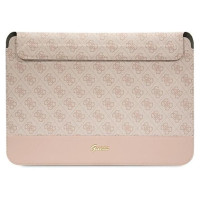 Guess 4G Stripe Metal Logo case for a 14" laptop - pink