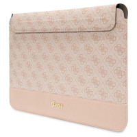 Guess 4G Stripe Metal Logo case for a 14" laptop - pink