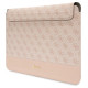 Guess 4G Stripe Metal Logo case for a 14" laptop - pink