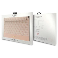 Guess 4G Stripe Metal Logo case for a 14" laptop - pink