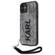 Karl Lagerfeld KLHCN61PSQRKS iPhone 11 / Xr 6.1" silver/silver hardcase Sequins Cord