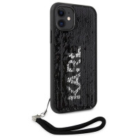 Karl Lagerfeld KLHCN61PSQRKS iPhone 11 / Xr 6.1" silver/silver hardcase Sequins Cord