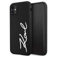 Karl Lagerfeld KLHCN61SKSVGK iPhone 11 / Xr 6.1" black/black hardcase Silicone Signature