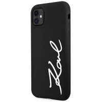 Karl Lagerfeld KLHCN61SKSVGK iPhone 11 / Xr 6.1" black/black hardcase Silicone Signature