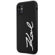 Karl Lagerfeld KLHCN61SKSVGK iPhone 11 / Xr 6.1" black/black hardcase Silicone Signature